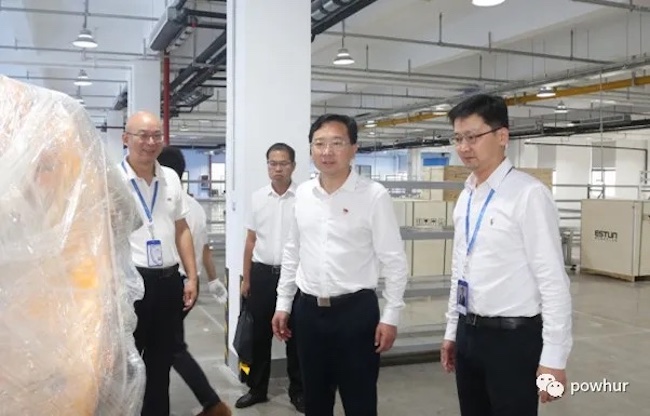 枝江市市委書記蒞臨騰明智能有限公司調(diào)研，鼓勵(lì)公司為枝江發(fā)展貢獻(xiàn)力量！